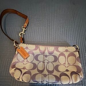 Coach Signature Wristlet